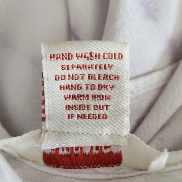 Sundance Womens Shibori Spirit White Gray Tie Dyed Asymmetrical Hem Dress Medium - Picture 5 of 9